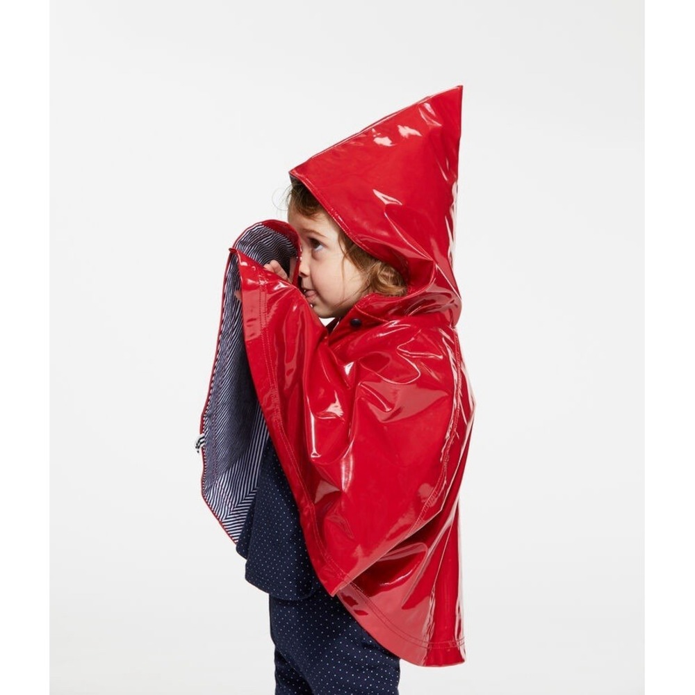 Baby Boy‎ Petit Bateau Raincoat Poncho CAPE DE PLUIE VERNIS BÉBÉ FILLE